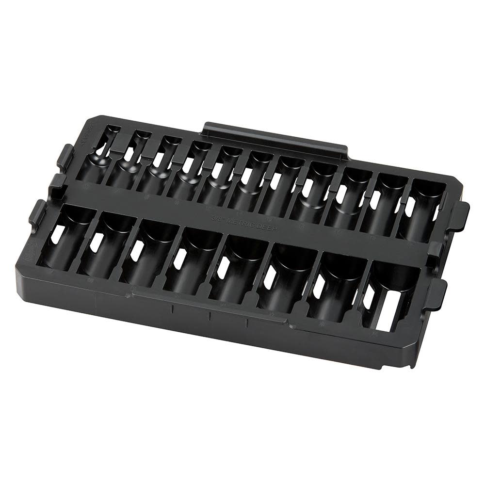 Milwaukee SHOCKWAVE Impact Duty Socket 3/8 Dr 19pc Tray Only