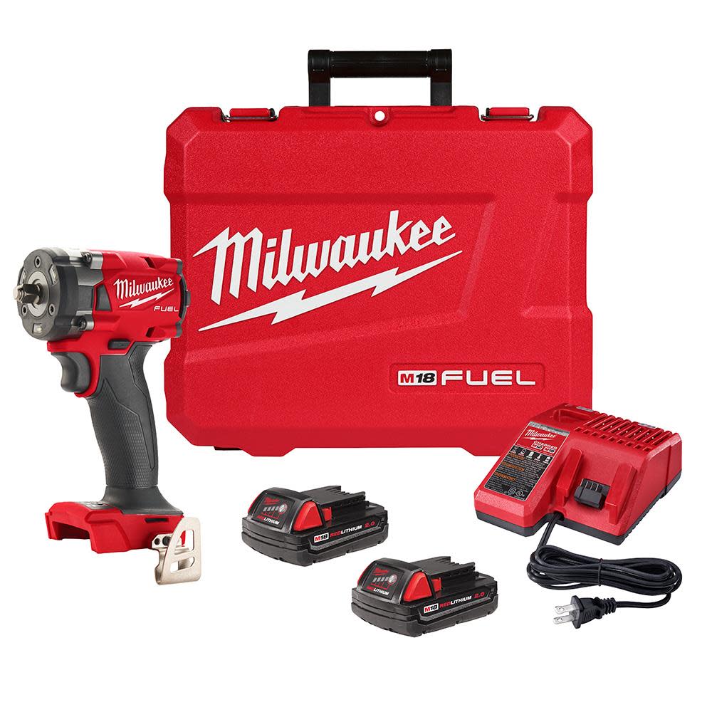 Milwaukee M18 FUEL 3/8 Compact Impact Wrench with Friction Ring CP2.0 Kit