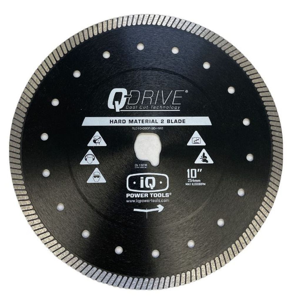 iQ Power Tools Q Drive Turbo Cutter 10 x 0.08 in Hard Material/Porcelain Blade image number null