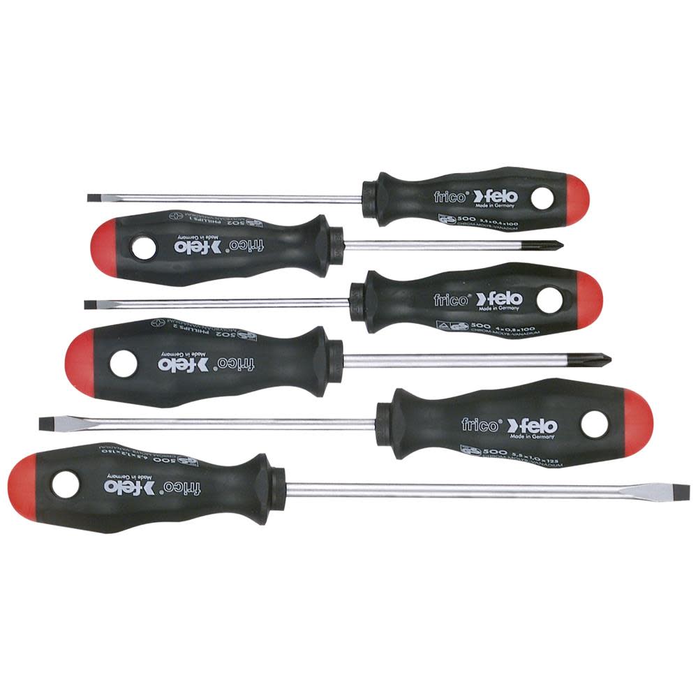 

Felo 6 pc Slotted & Phillips Screwdriver Set