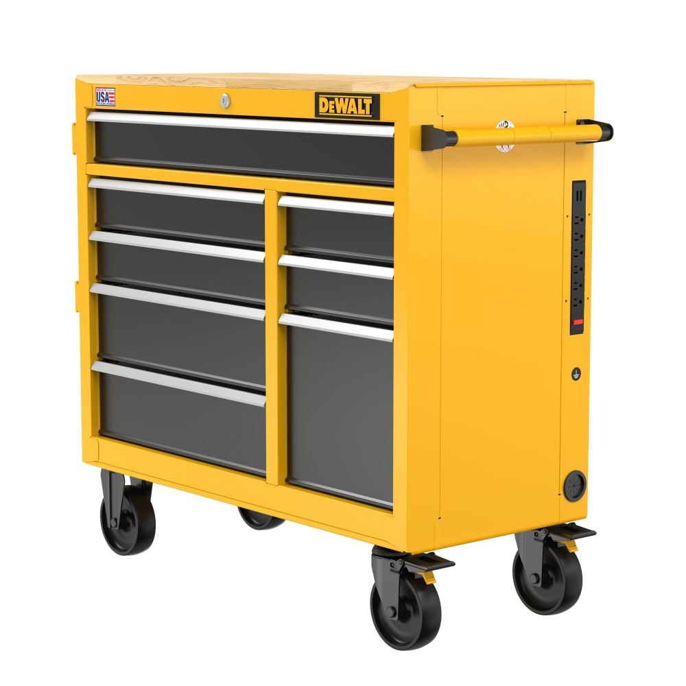 Workbench 40 DEWALT 40 Inch Wide 8 Drawer Mobile Workstation DWST41083 - Acme Tools