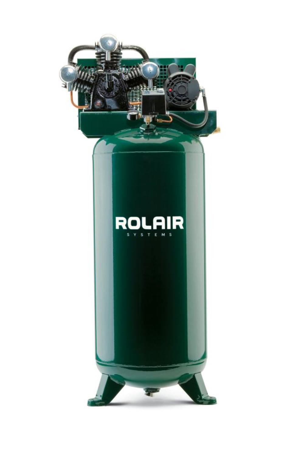 

Rolair 5 HP (230V) 16CFM@100PSI Vertical 60 Gall Compressor