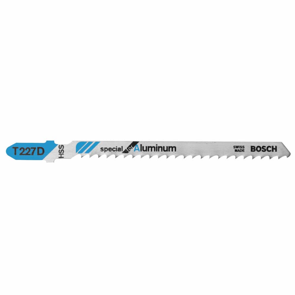 

Bosch 5 pc. 4 In. 8 TPI Special for Aluminum T-Shank Jig Saw Blades