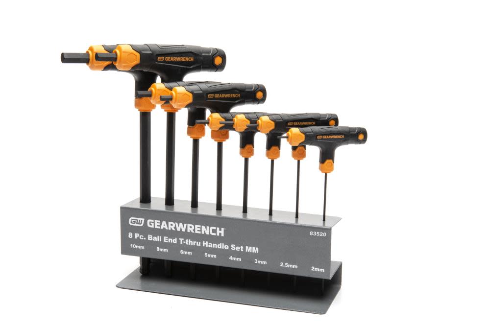 

GEARWRENCH Hex Key Set Metric Ball End T Handle 8pc