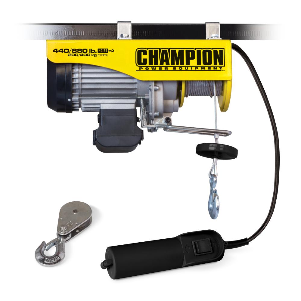 Champion 440/880-Lb Automatic Electric Hoist with Remote Control