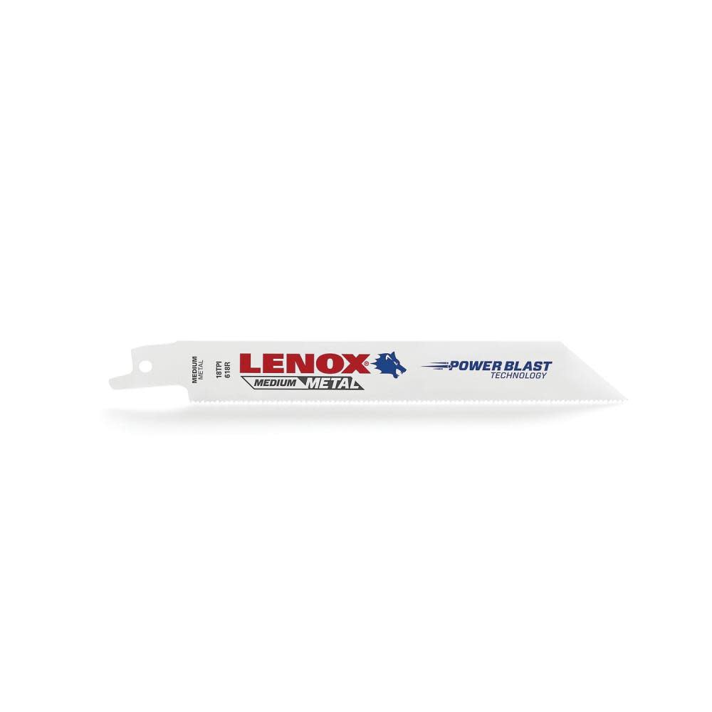 

Lenox Reciprocating Saw Blade B618R 6" X 3/4" X .035" X 18 TPI 25pk