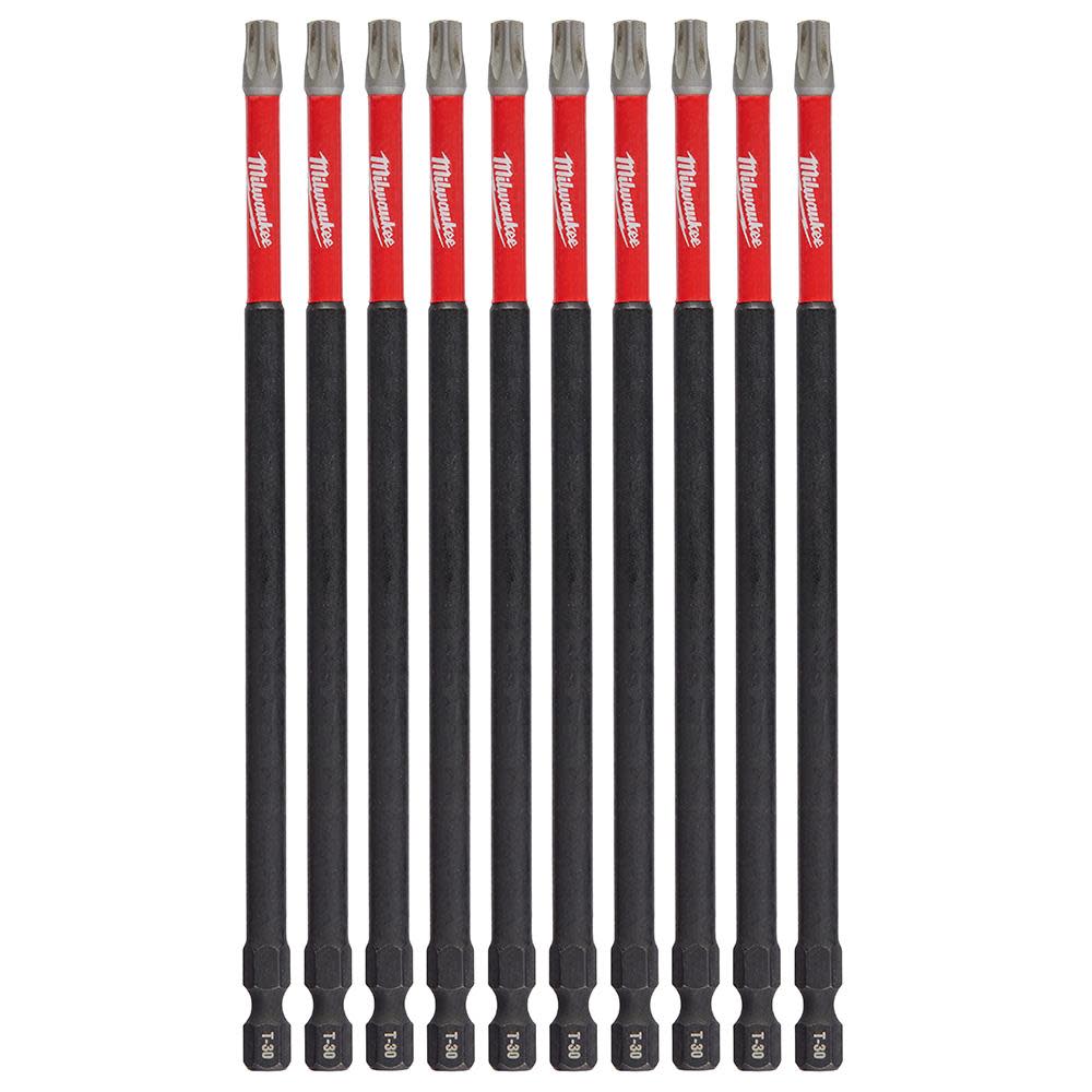 

Milwaukee SHOCKWAVE 6 in. Impact Torx T30 Impact Driver Bit 10PK
