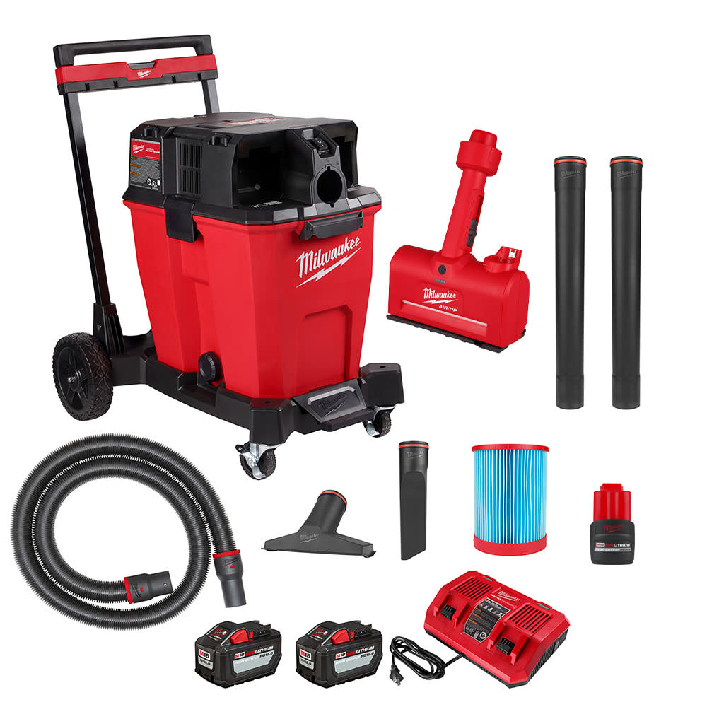 Milwaukee M18 FUEL 12 Gallon 36V Wet/Dry Vacuum Kit M12