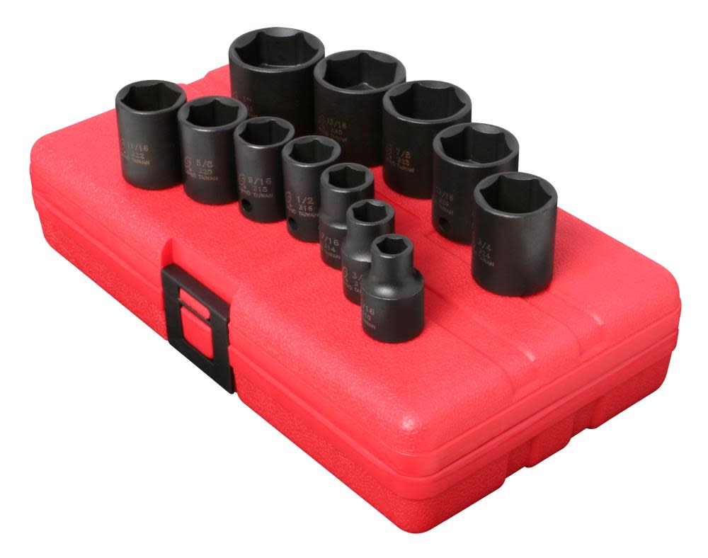 

Sunex 3/8 In. Drive SAE Impact Socket Set 12 pc.