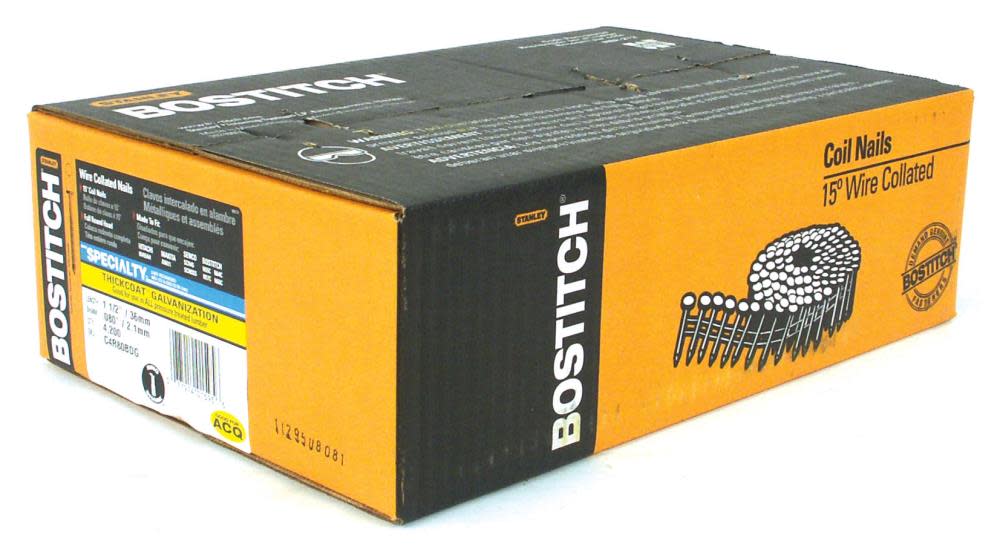 

Bostitch 1-1/2 In. x .080 Galvanized Ring Shank 15 Coil Siding Nail