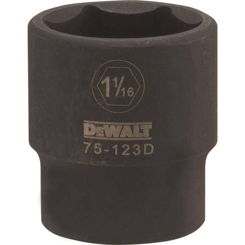 

DEWALT 1/2 Drive X 1-1/16 6PT Standard Impact Socket