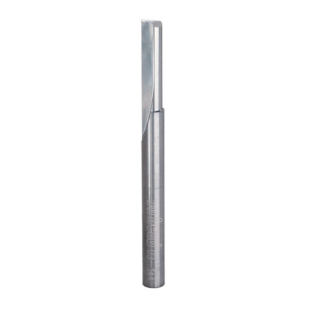 Freud 1/4 In. (Dia.) Single Flute Straight Bit with 1/4 In. Shank