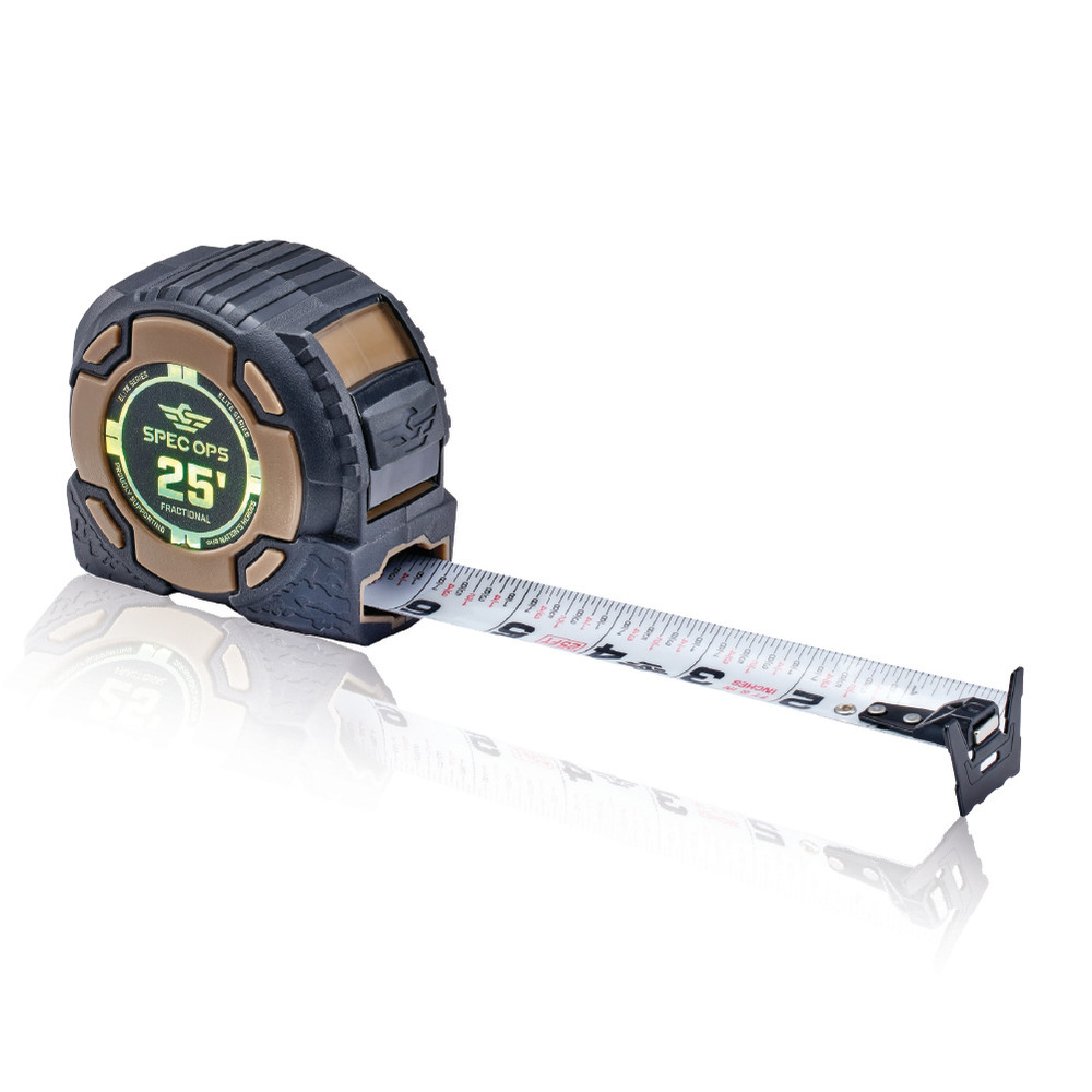 Ops Tape Spec Ops Tape Measures, 25 Feet, Magnetic and Fractional SPEC-PTM25M-F ...
