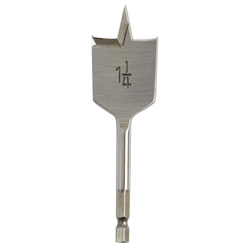 

Milwaukee 1 1/4" x 4.5" Flat Boring Bit