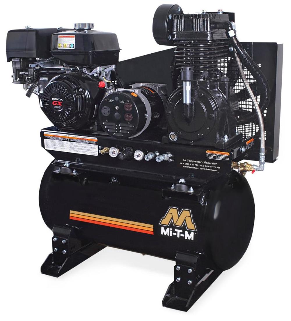 Mi T M 14,000 Watt Gas Powered 49-State Stationary Air Compressor