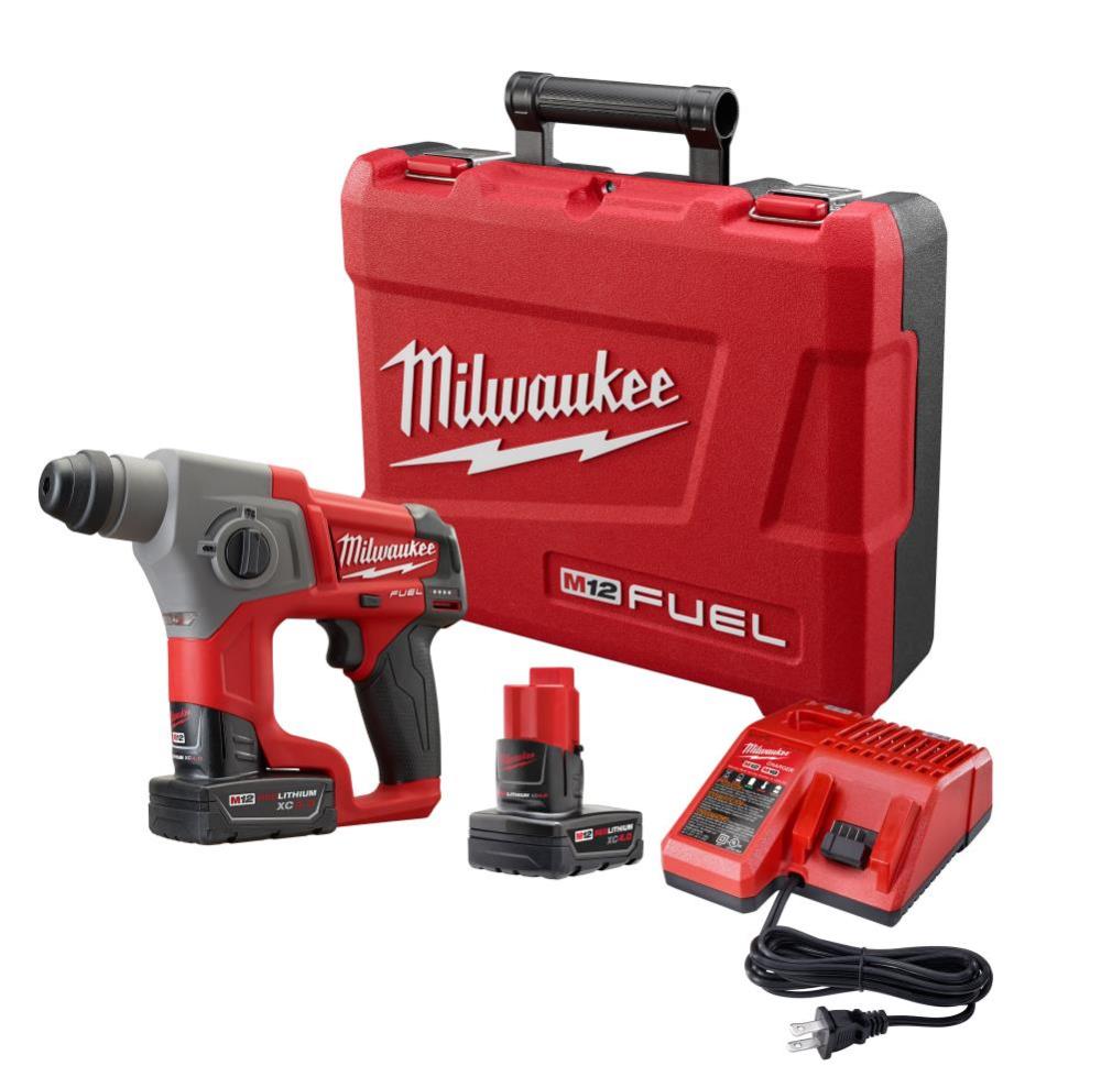 

Milwaukee M12 FUEL SDS Plus Rotary Hammer Kit