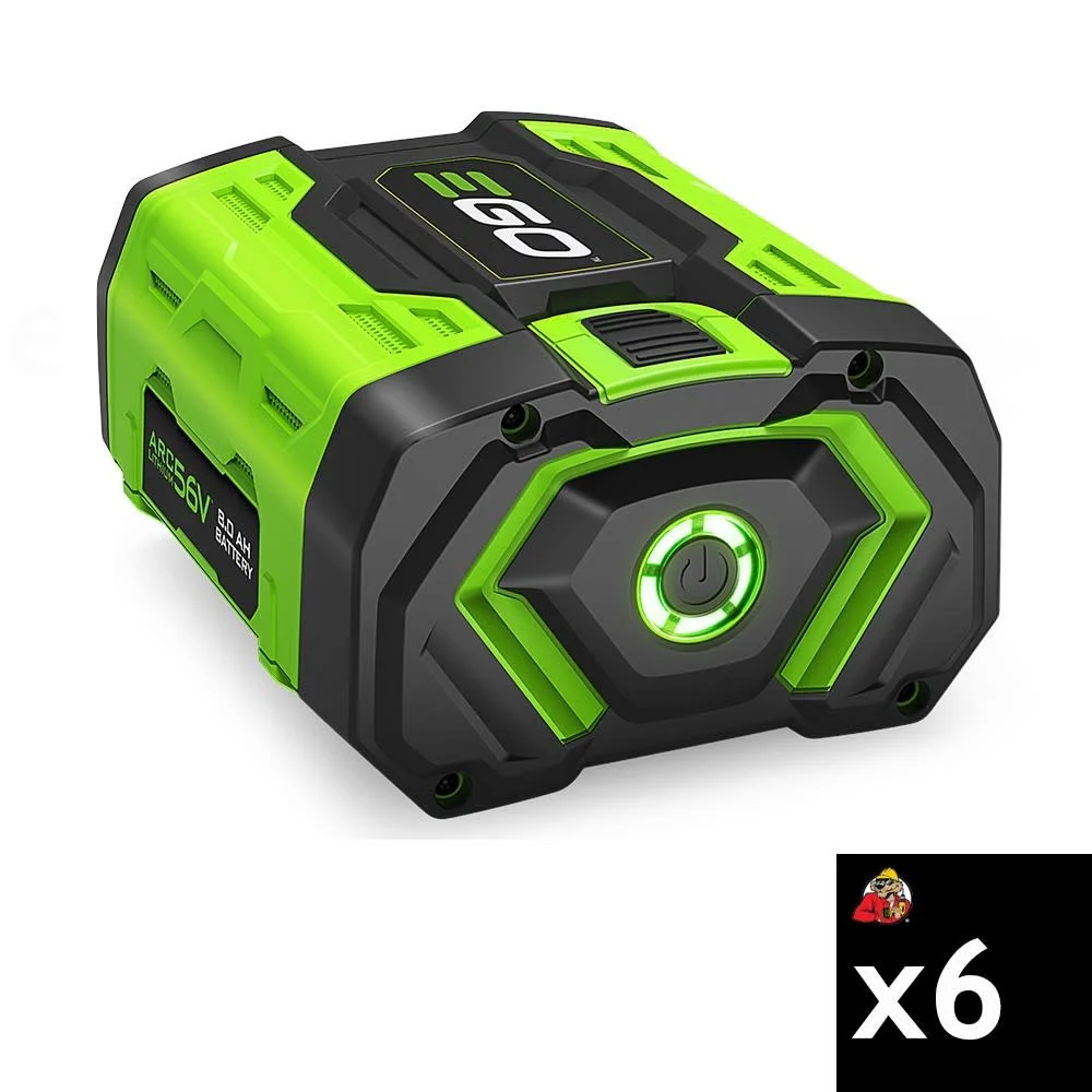 EGO Power+ 56V 8Ah ARC Lithium Battery with Fuel Gauge 6 Pieces