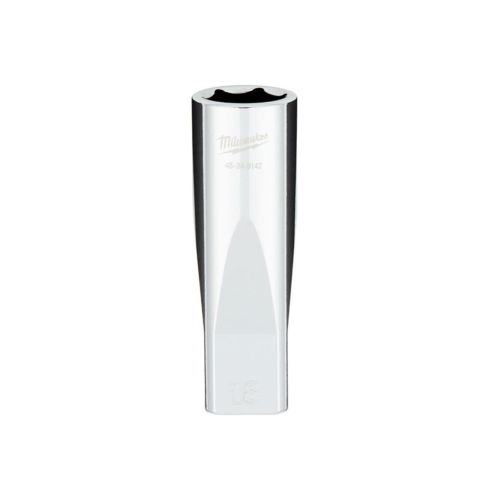 

1/2 in. Drive 18MM Metric 6-Point Deep Socket with FOUR FLAT™ Sides