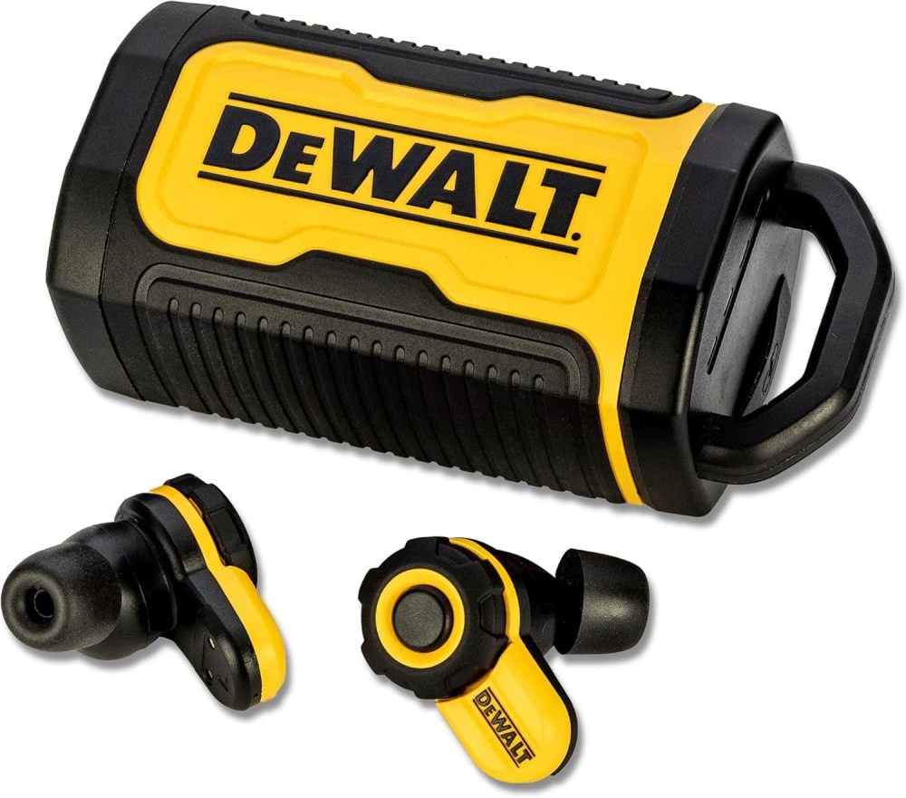 DEWALT Jobsite Pro-X2 38 dB Wireless Earbuds with ANC and