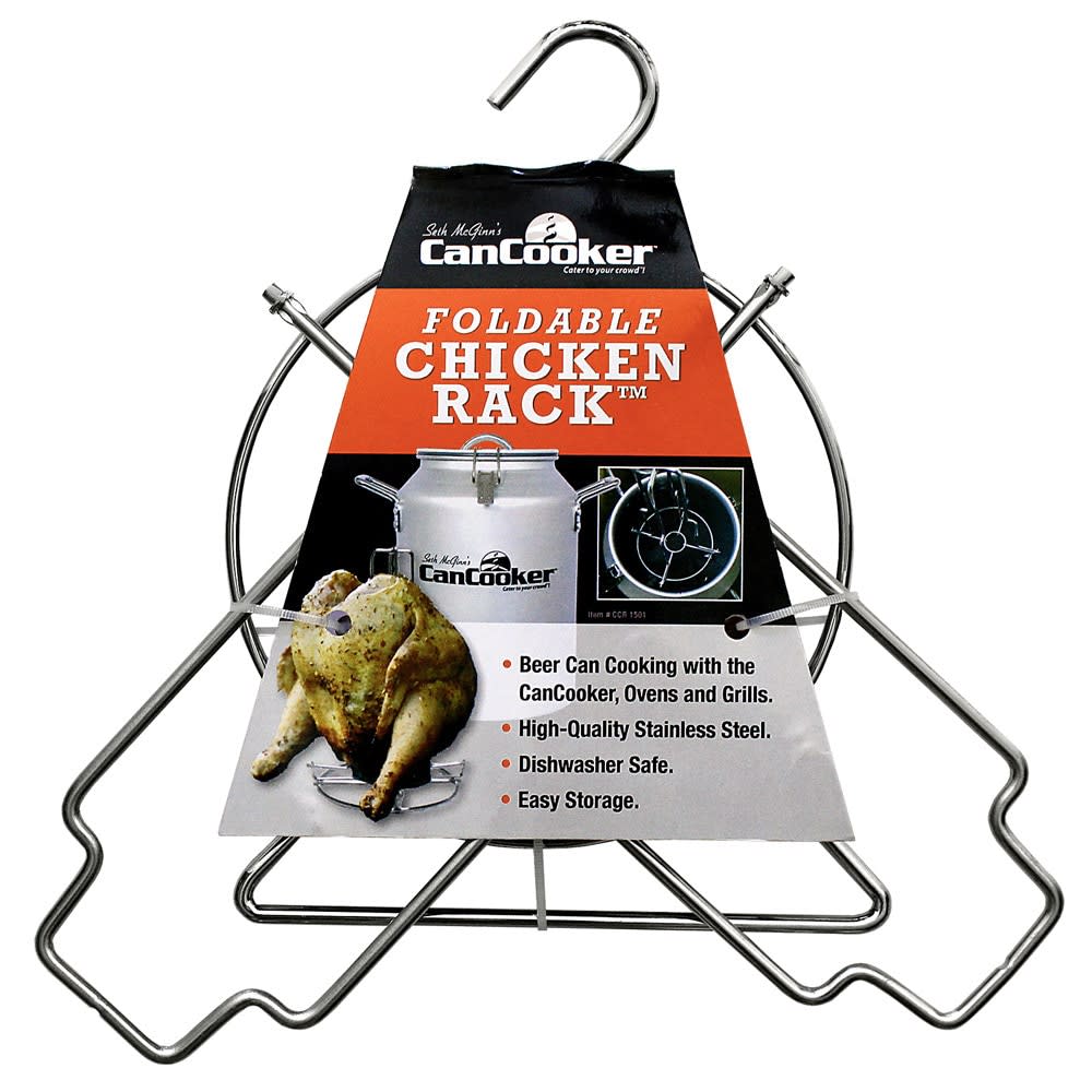 Cancooker Stainless Steel Foldable Chicken Rack CKNRK-1501 - Acme Tools
