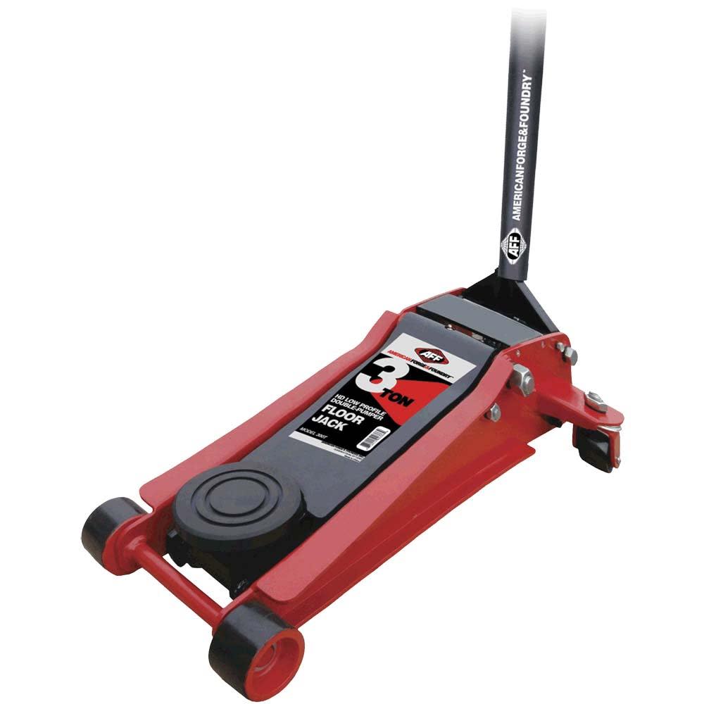 American Forge & Foundry 3 Ton Professional Heavy Duty Floor Jack, Double Pumper Technology - 300T - By Brand  sku 300T