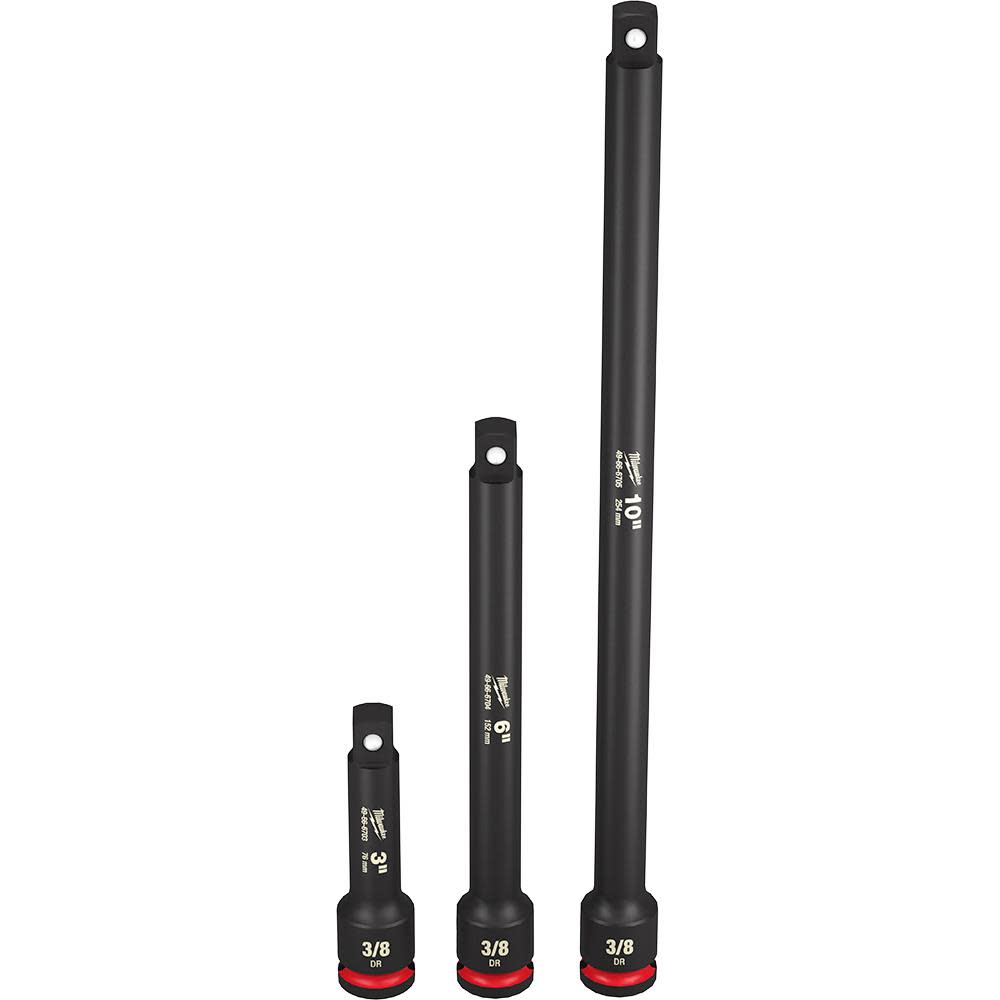 

Milwaukee 3PC SHOCKWAVE Impact Duty Extension Set 3/8" Drive