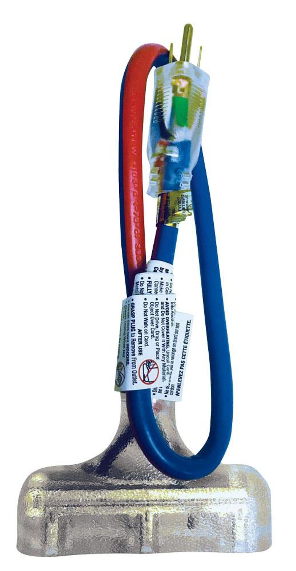 Wht Grnd Triple Tap Voltec Extreme U-Ground Triple Tap Adapter 99002PB - Acme Tools