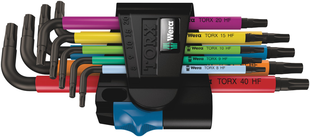 

Wera Tools Metric BlackLaser 967/9 TX Multicolor HF 1 L-Key Set