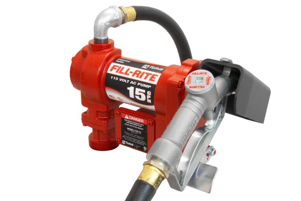 

Fill-Rite Fuel Pump Kit 115VAC 15GPM Manual Nozzle Hose
