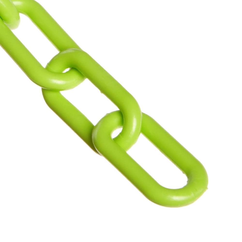 

Mr Chain 2 in. (#8 51mm) x 100 ft. Safety Green Plastic Barrier Chain