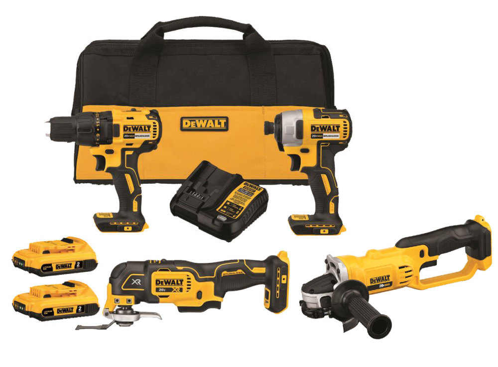 DEWALT 20V MAX Brushless 4 Tool Combo Kit Bundle DCK379D2 DCG412B