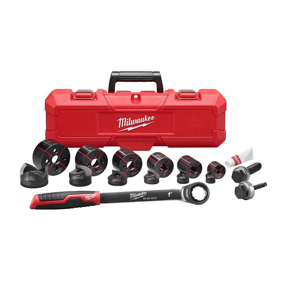 

EXACT™ 1/2 in. to 2 in. Hand Ratchet Knockout Set
