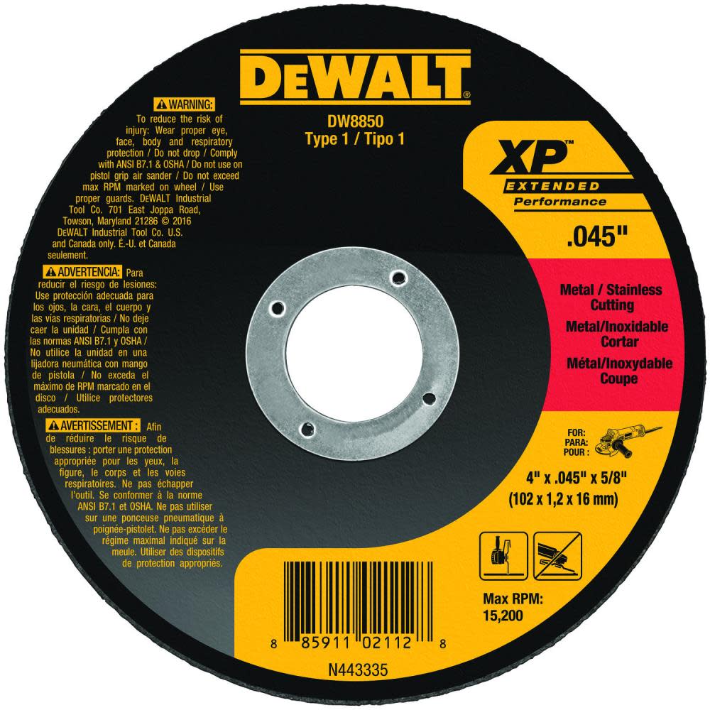 

DEWALT Extended Performance 0.045-in Metal Cutting
