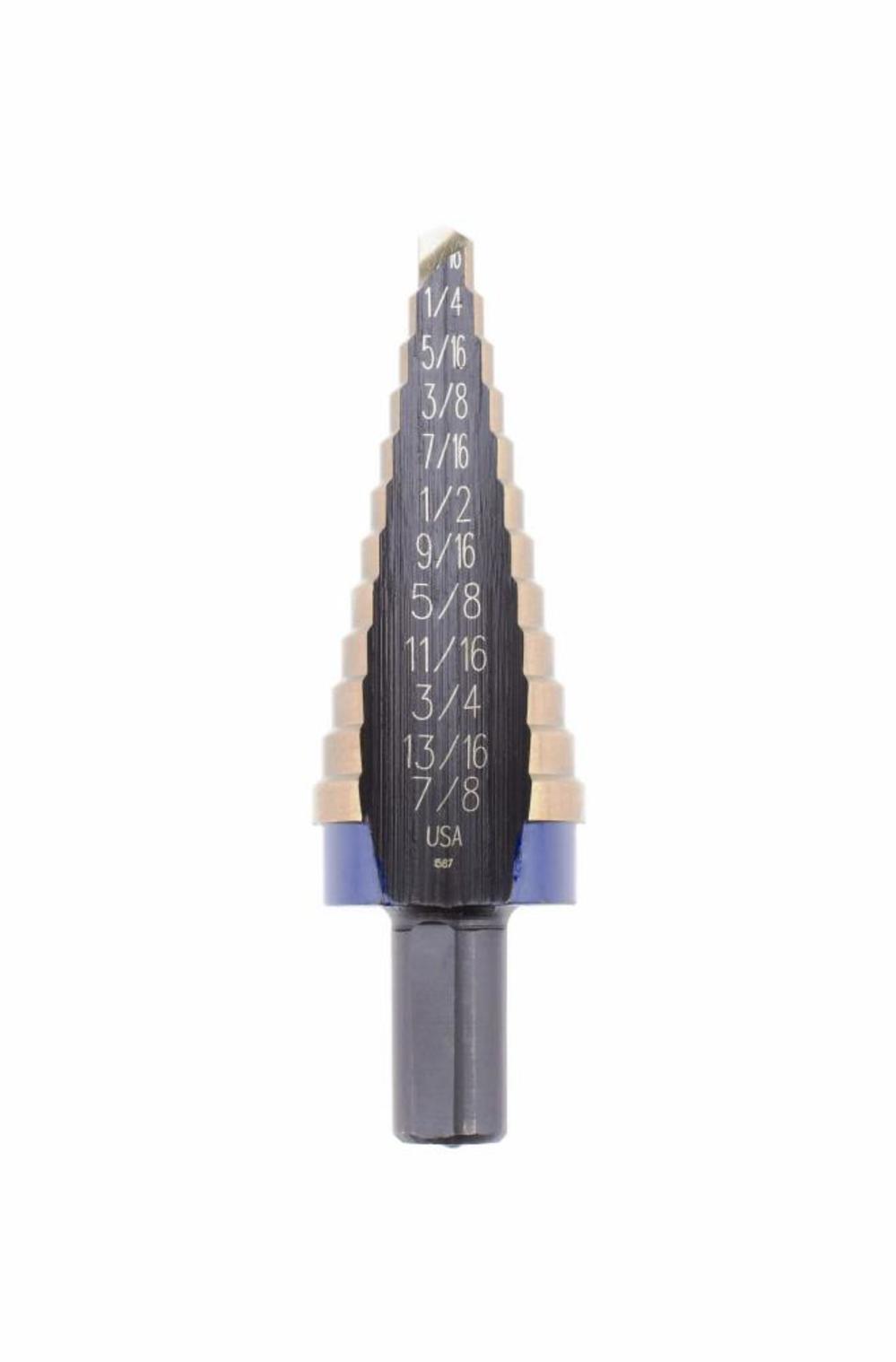 

Irwin Step Drill #4-3/16 - 7/8 12 Sizes