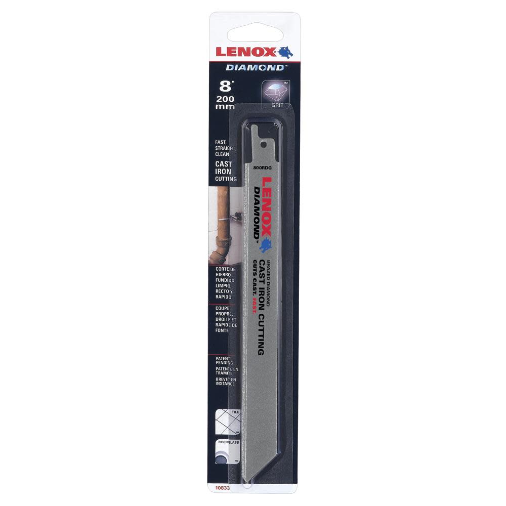 

Lenox 8-in Grit-TPI Diamond Grit Reciprocating Saw Blade
