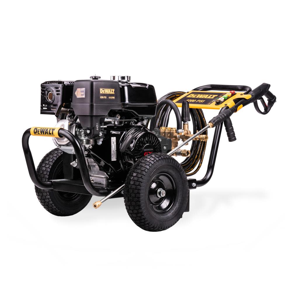 

DEWALT DH4240B 4200 PSI at 4.0 GPM HONDA with AAA Triplex Plunger Pump Cold Water Professional Gas Pressure Washer