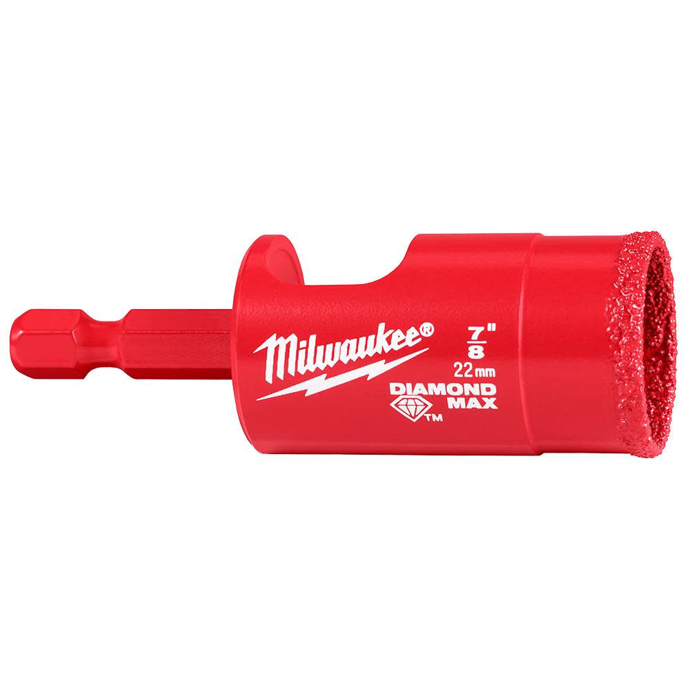 Mimi 全8点 Milwaukee 7/8 Inch Diamond Max Hole Saw Bit 49-56-0516