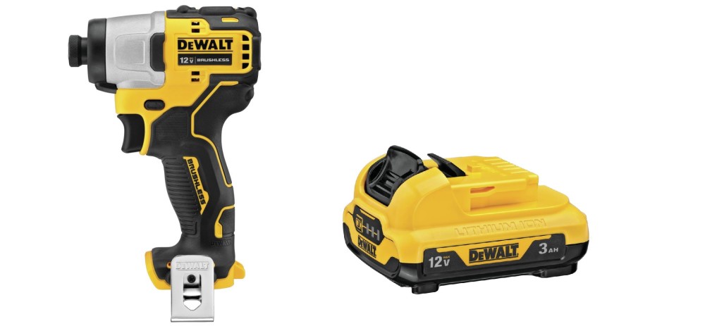 

DEWALT XTREME 12V MAX 1/4" Impact Driver & 3Ah Battery Bundle
