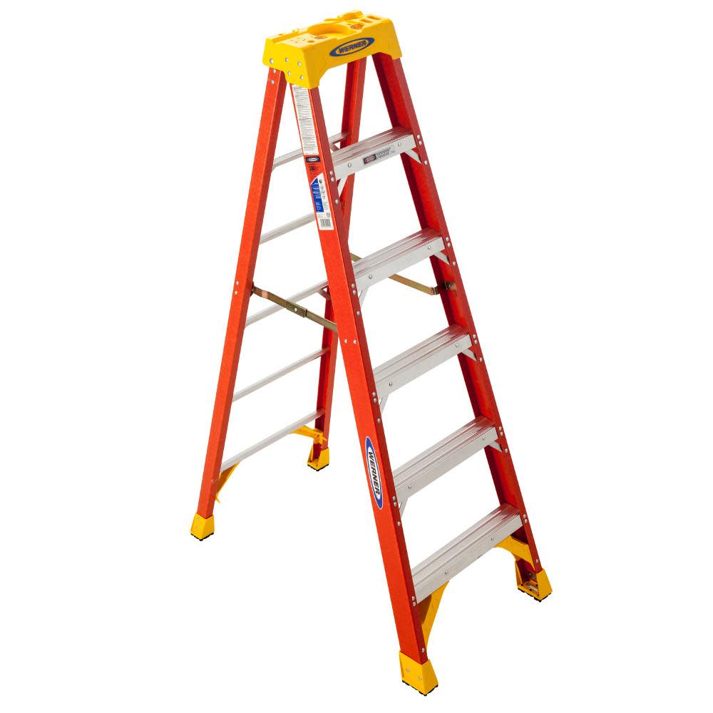 

Werner 6ft Type IA Fiberglass Step Ladder 6206