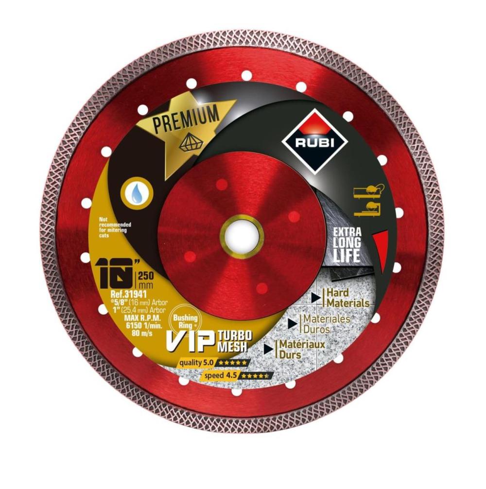 

Rubi Tools Blade Viper Mesh 10 In. Diamond Blade (1" and 5/8" Arbor)