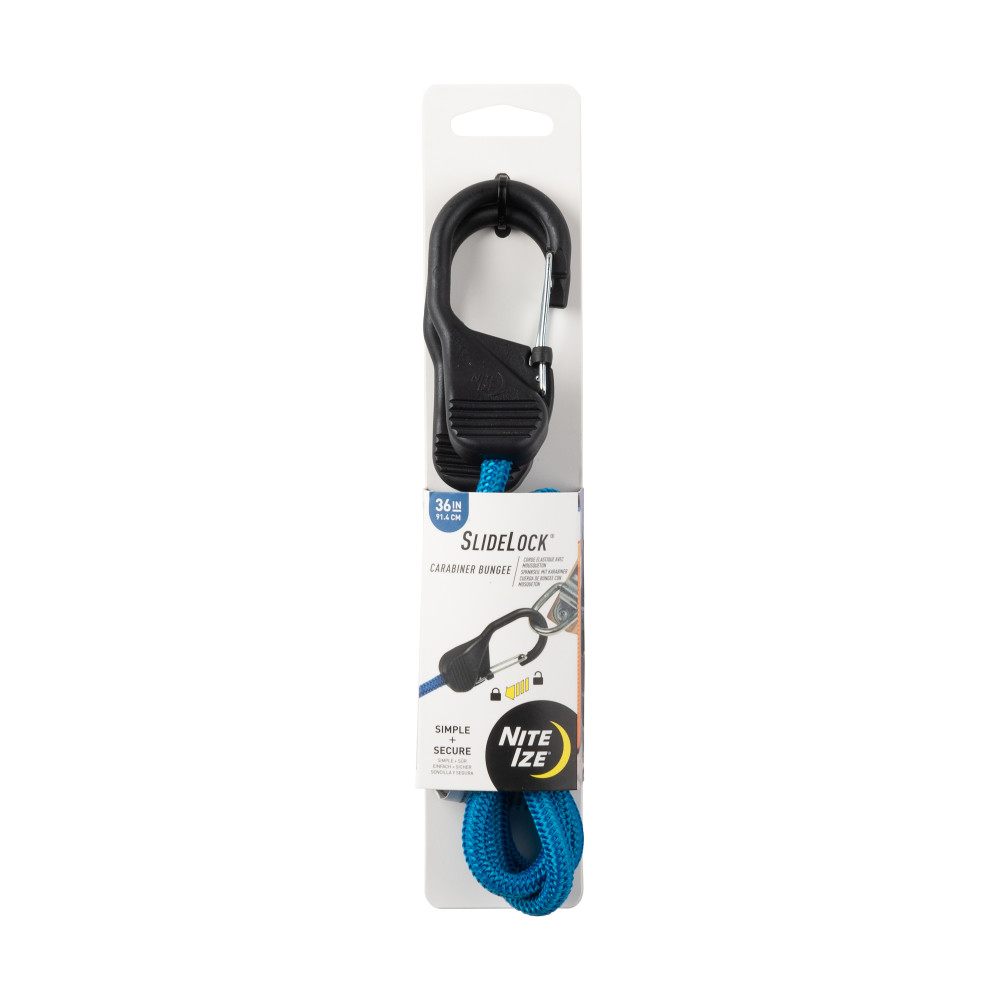

Nite Ize SlideLock Carabiner Bungee 36" Blue