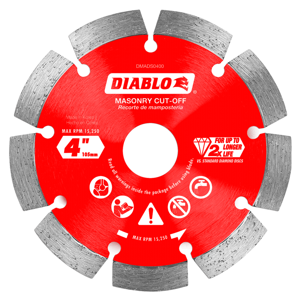 

Diablo Tools 4" Diamond Segmented Cut-Off Discs for Masonry