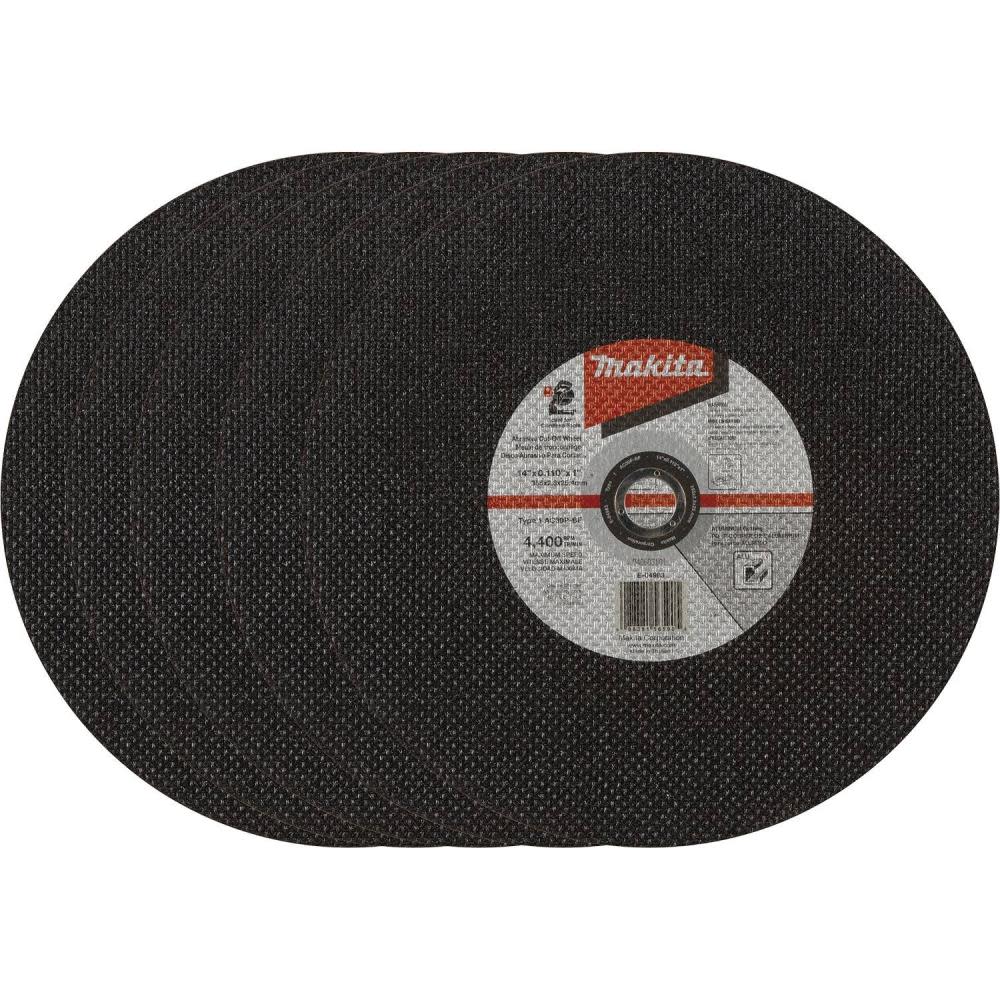 

Makita Thin Cut Off Wheels for Aluminum Cutting 14" x .110" x 1" Type 1 30 Grit 5pk
