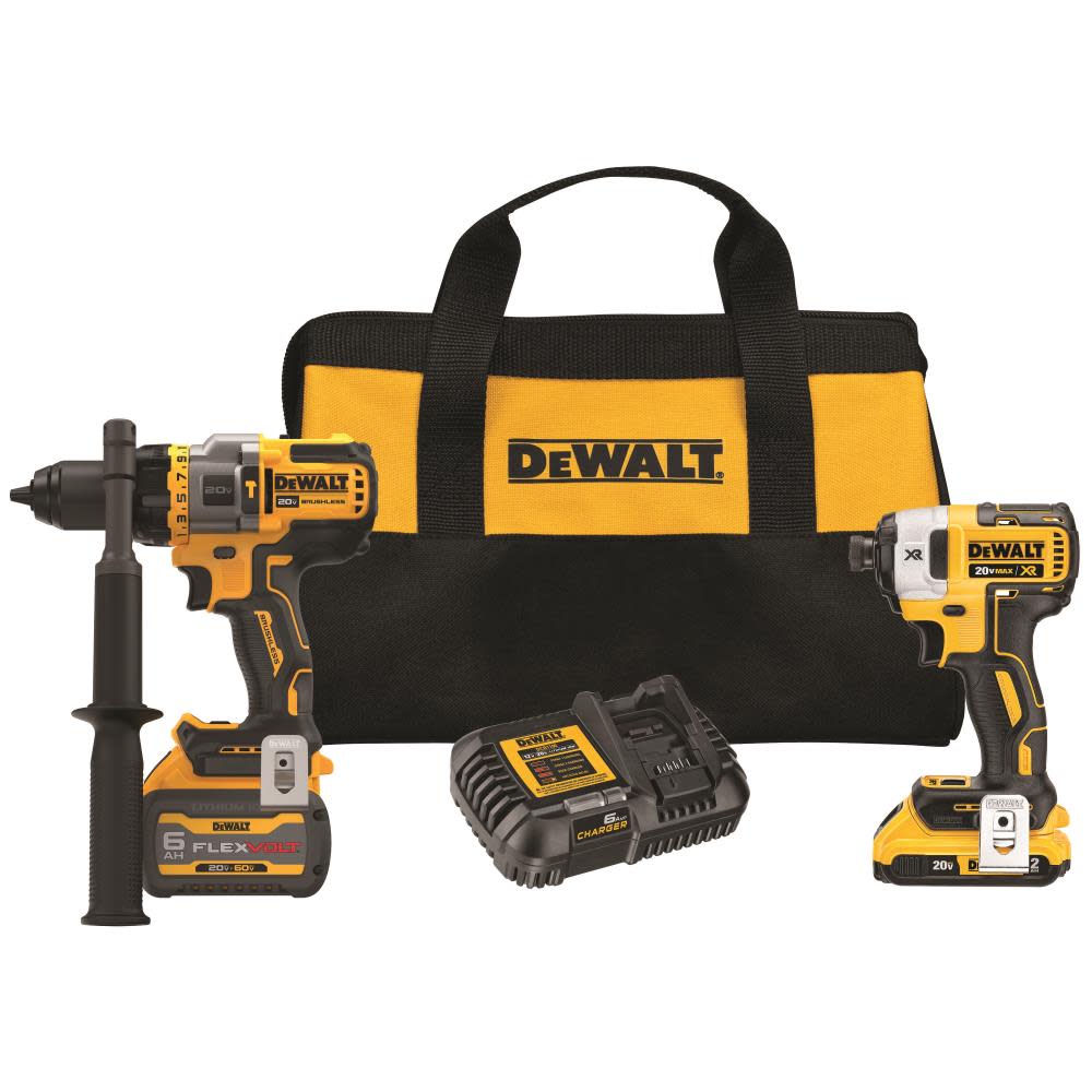 

DEWALT 20V MAX* 2 Tool Kit Including Hammer Drill/Driver with FLEXV Advantage