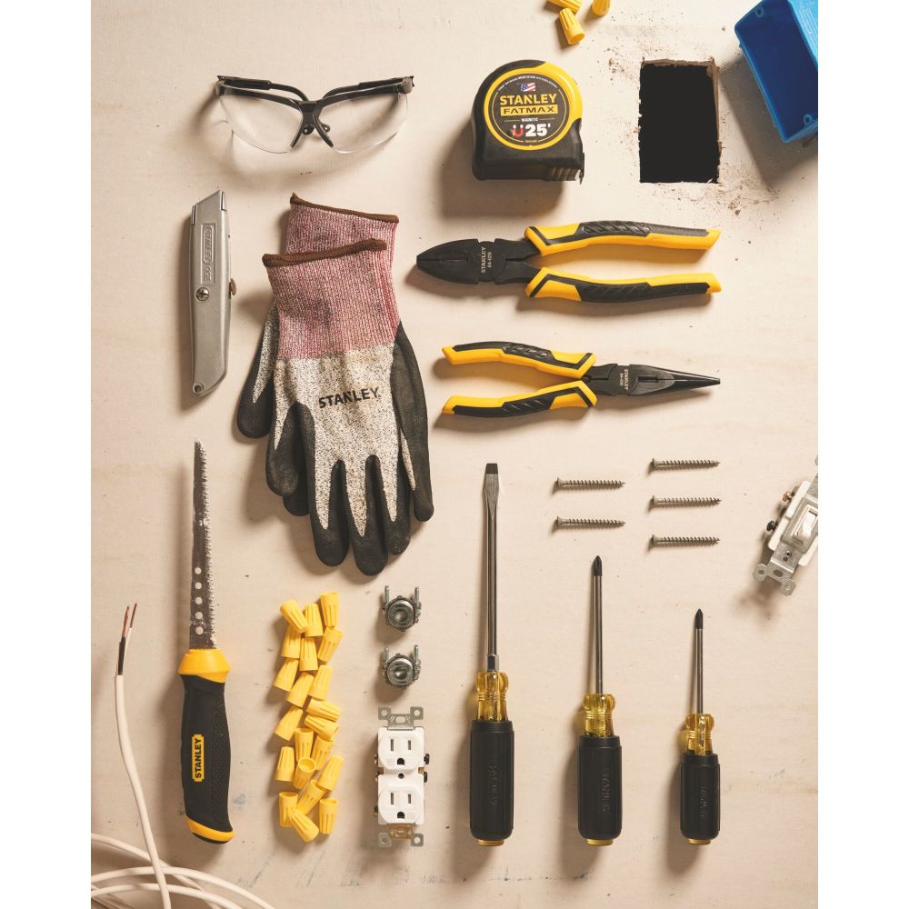 Stanley 8 Inch Bi-Mat Linesman Plier 84-029 - Acme Tools