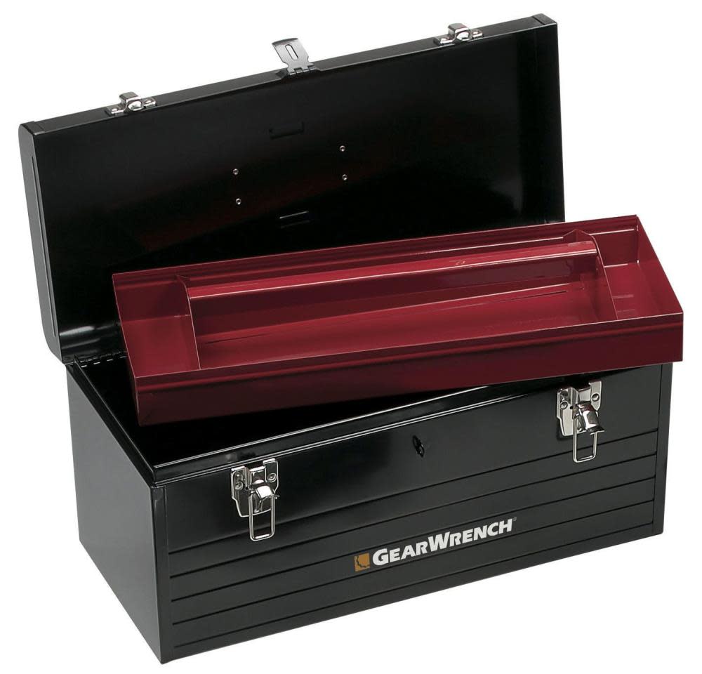 

GEARWRENCH Tool Storage 19 In. Black Steel Tote Box
