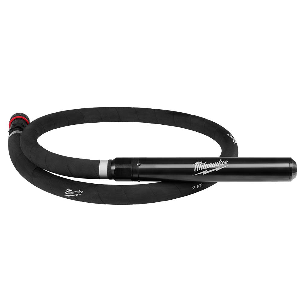 Milwaukee MX FUEL High Cycle Concrete Vibrator 7 Ft. Whip with 1 3/4 Inch Head