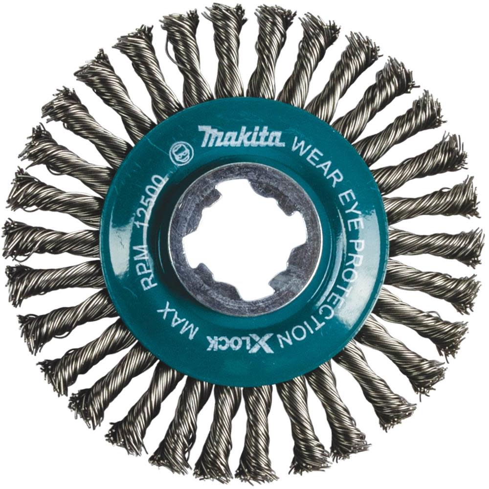 

Makita X-LOCK 4-1/2" Carbon Steel Stringer Bead Twist Wire Wheel