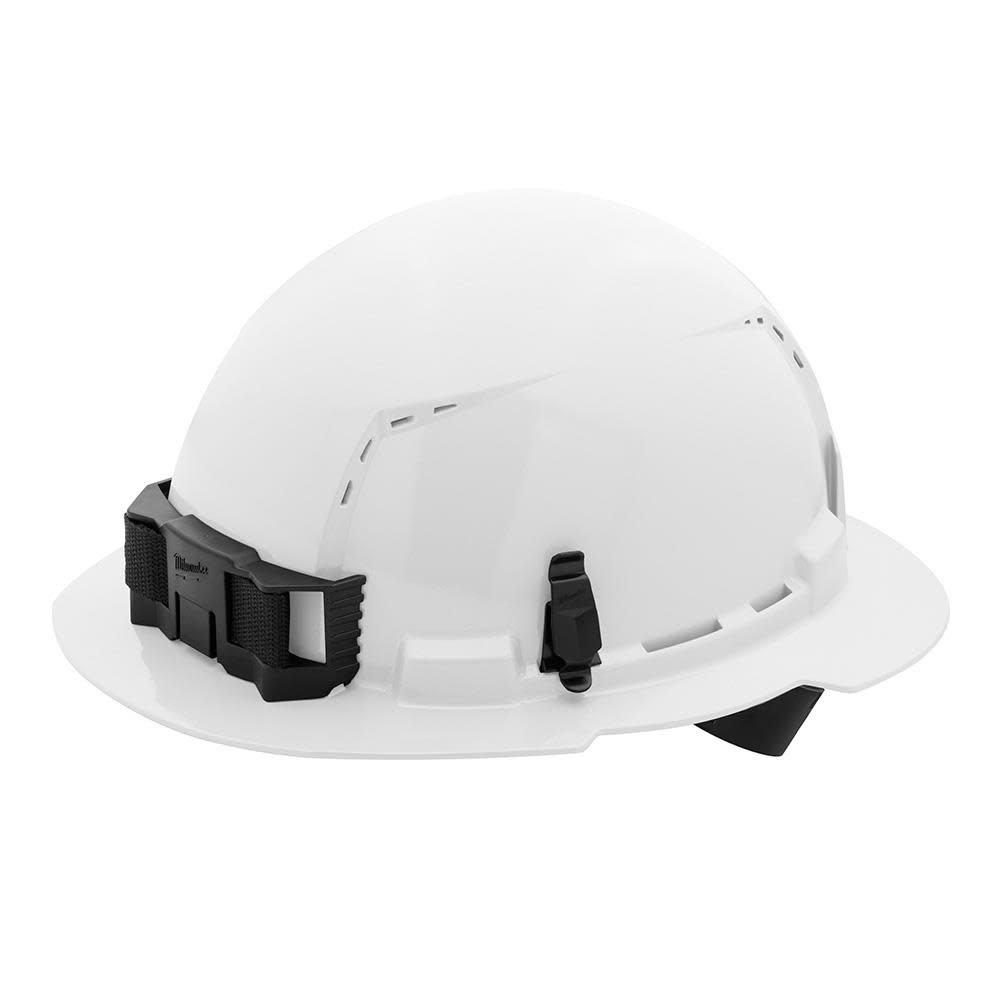 

Milwaukee White Full Brim Vented Hard Hat with 4pt Ratcheting Suspension Type 1 Class C