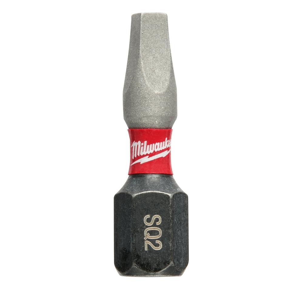 

Milwaukee SHOCKWAVE Impact Square Recess #2 Insert Bits